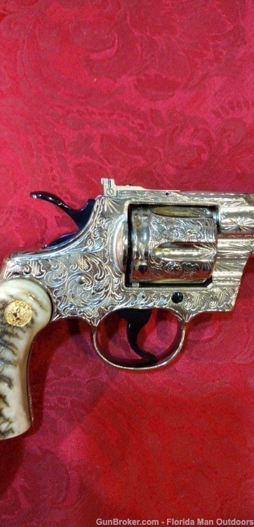 1981 Colt Python 6’’ .357 Mag - Master Engraved - Rams Horn Grips!-img-5