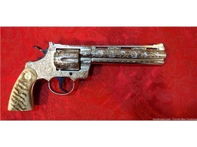 1981 Colt Python 6’’ .357 Mag - Master Engraved - Rams Horn Grips!