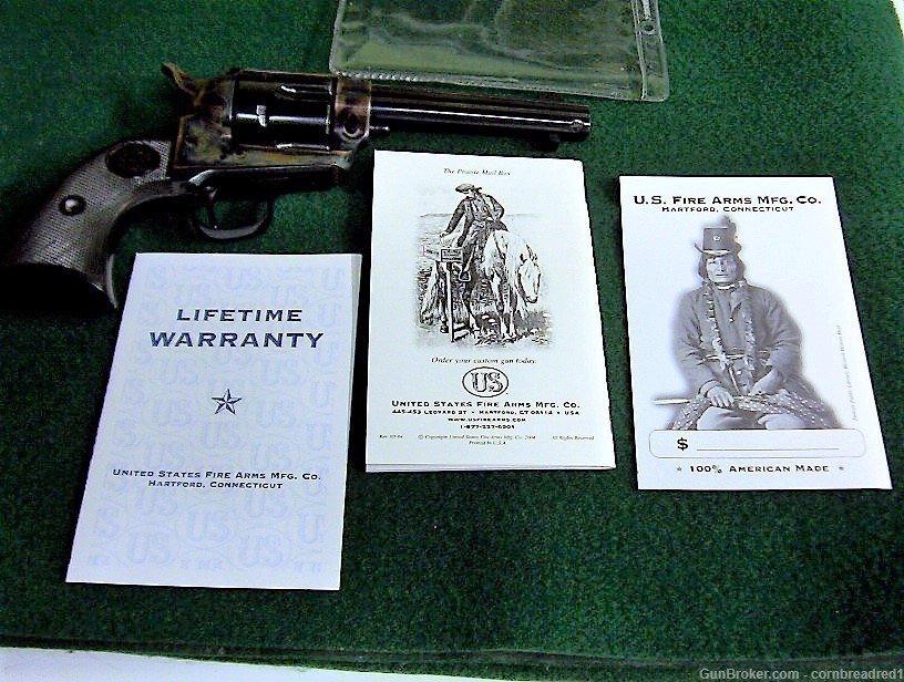 USFA COLLECTORS GRADE SINGLE ACTION ARMY FINISHED BY DOUG TURNBULL 45 COLT-img-3