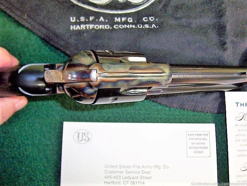 USFA COLLECTORS GRADE SINGLE ACTION ARMY FINISHED BY DOUG TURNBULL 45 COLT-img-17