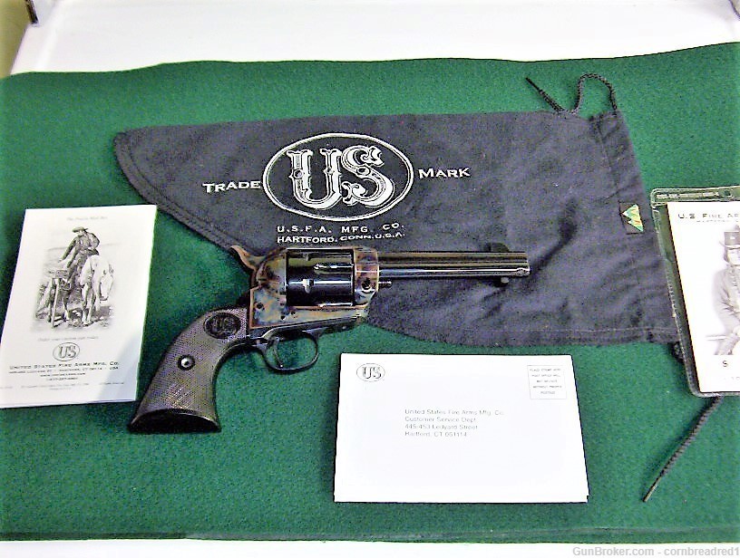 USFA COLLECTORS GRADE SINGLE ACTION ARMY FINISHED BY DOUG TURNBULL 45 COLT-img-2