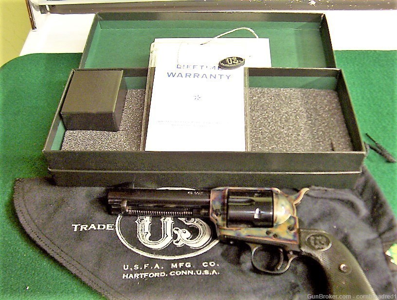 USFA COLLECTORS GRADE SINGLE ACTION ARMY FINISHED BY DOUG TURNBULL 45 COLT-img-40