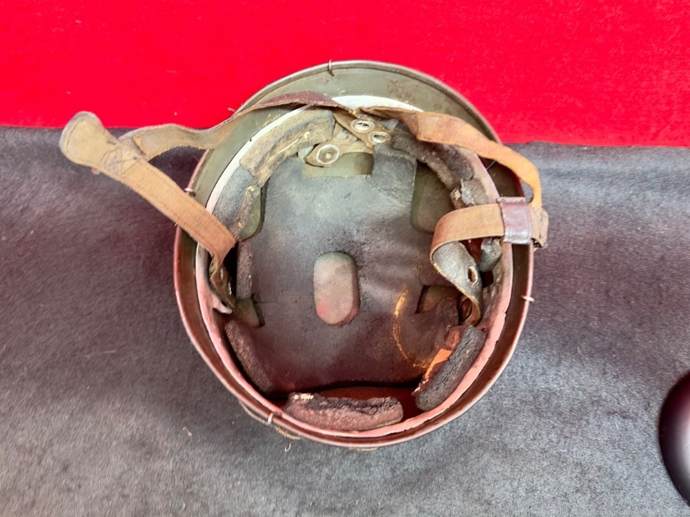 EXTRAORDINARY! WW2 German FALLSCHIRMJAGER Helmet! Mediterranean theater!-img-14