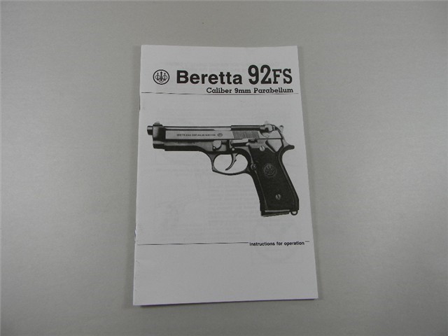 BERETTA 92FS INSTRUCTIONS MANUAL-img-0