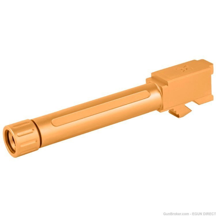 True Precision Glock 19 9mm Threaded Barrel - Gold-img-0