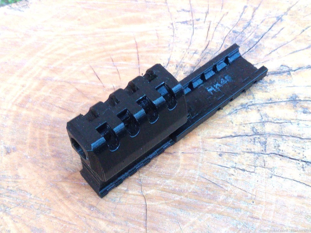 J.W. Frame Mounted Compensator with 12-Slots Rail for HK45 CO2 Air Pistol-img-4