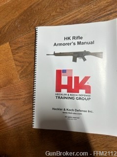 HK Rifle Armorer's Manaul, RARE , COLLECTABLE-img-0