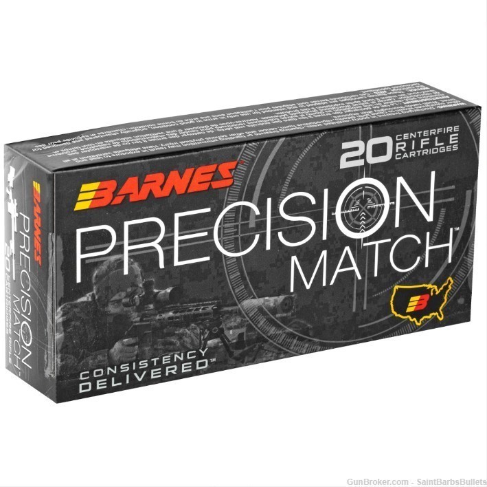 Barnes Precision Match .300 AAC Blackout 125 Grain OTM - 20 Rounds-img-2