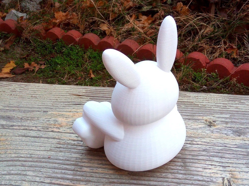 Big Fat Bunny (Medium Size) - Cute Easter Home Decoration - EveryThang3D-img-1