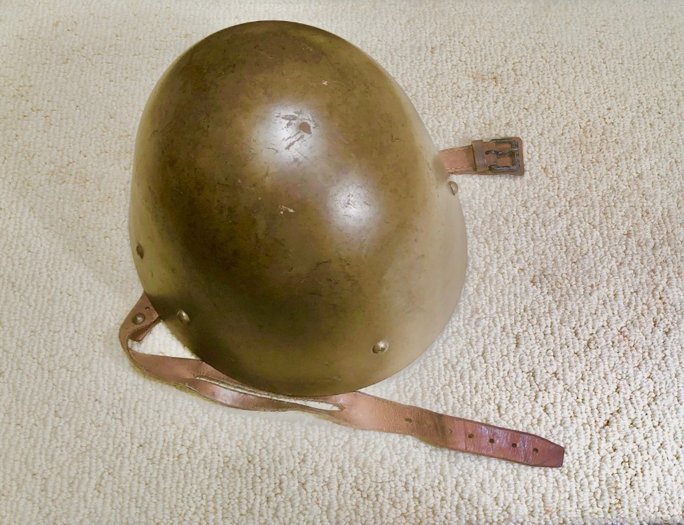 WWII Czech VZ.32 Helmet, Original Olive, Museum Quality, 1934, Exc.....$650-img-8