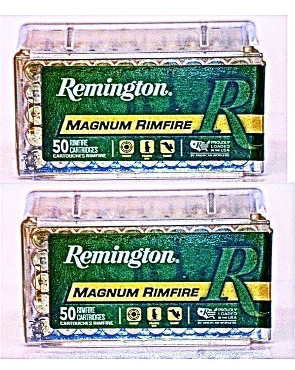22 Mag Remington MAGNUM RIMFIRE Magnum 22 WMR 40 Grain Hollow Point 100RDs-img-0