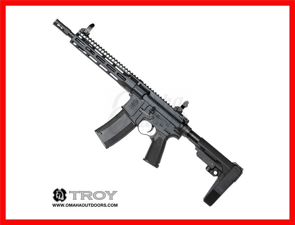 Troy A4 30RD 5.56 10" Pistol No SBA3 SPST-CA4-10BT-B1-img-0
