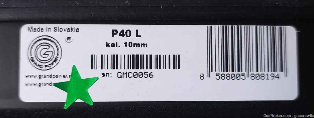 Grand Power P40L 10mm P40-L DASA P-40 Black Long Slide 5" Layaway Available-img-10
