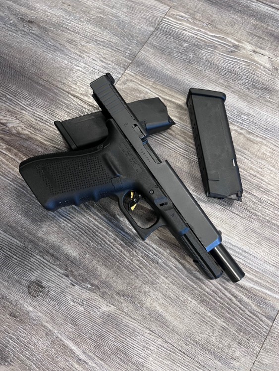 Glock 41 G4 .45 ACP + 2 13 Round Magazines and Custom Trigger-img-2