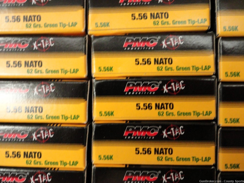 PMC 5.56 62 Gr Green Tip 556K 1000 Rounds factory sealed-img-1
