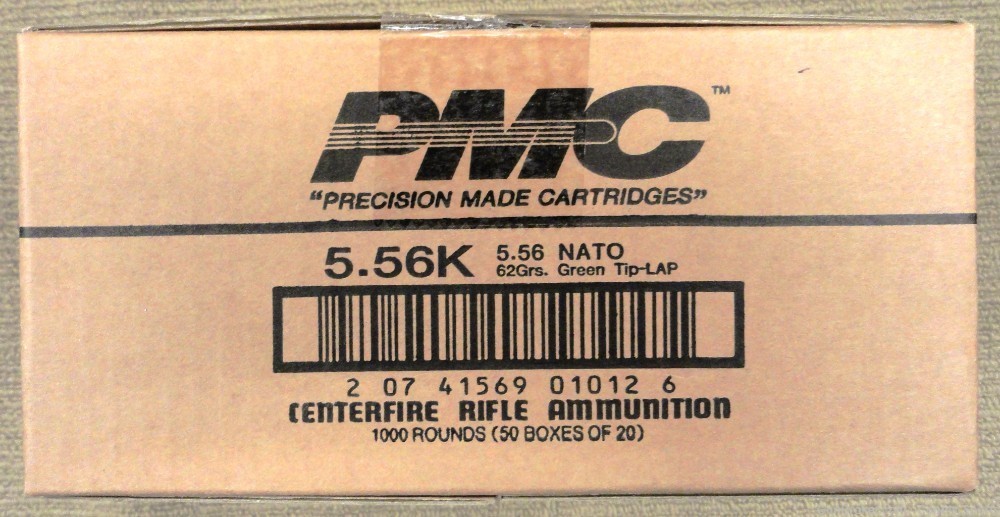PMC 5.56 62 Gr Green Tip 556K 1000 Rounds factory sealed-img-3