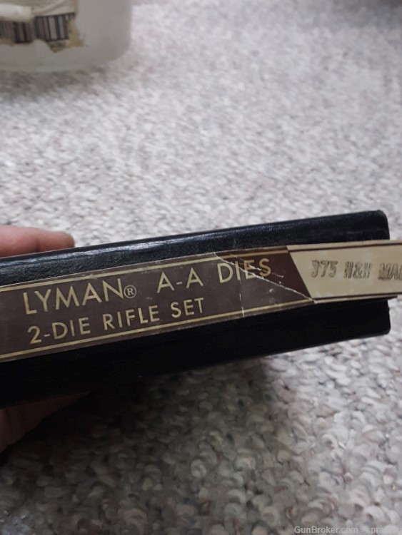 Vintage Lyman All American full length die set 375 H&H-img-0