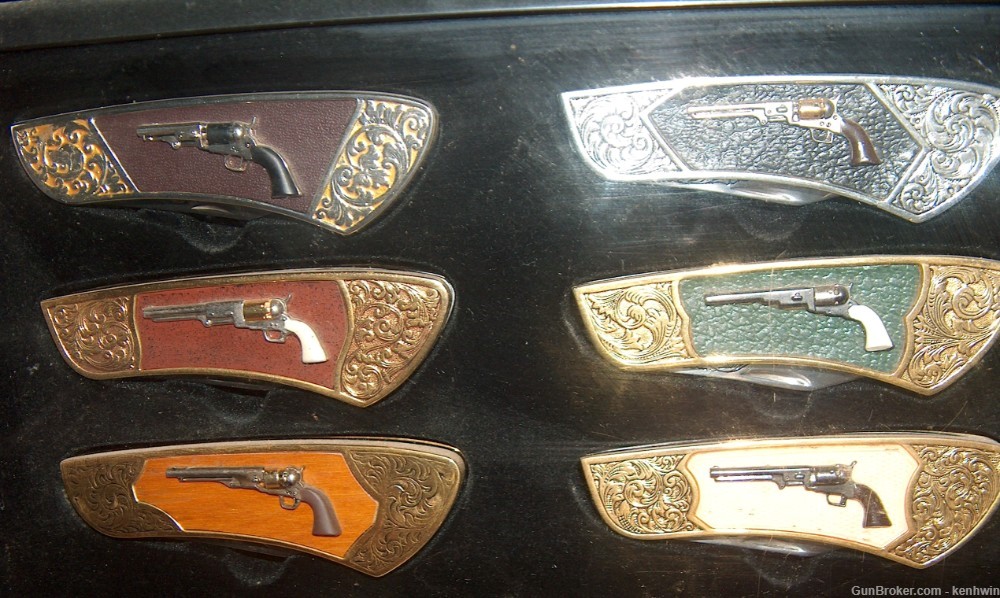 Franklin Mint, COLT Knives, in Display Cases-img-1