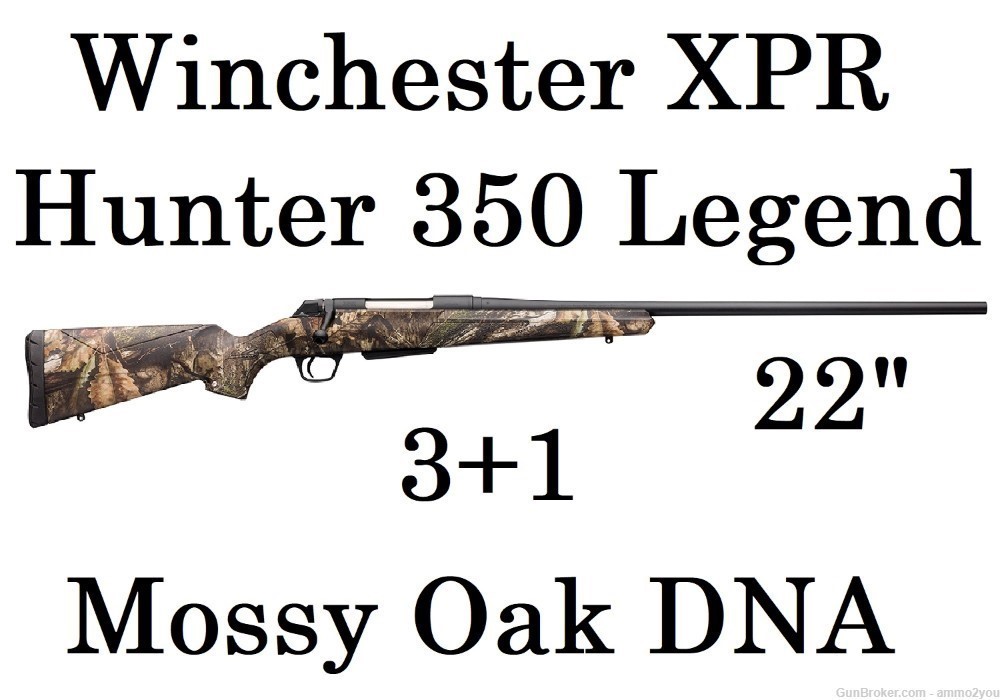 Winchester XPR Hunter 350 Legend Mossy Oak DNA - 22" 3+1 - 535771296-img-0