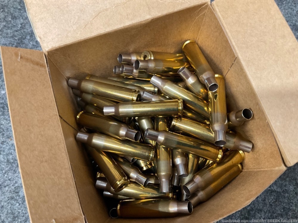 100 LAPUA 6.5x55 ammunition ammo reloading brass boxer Swiss rifle boxer-img-1