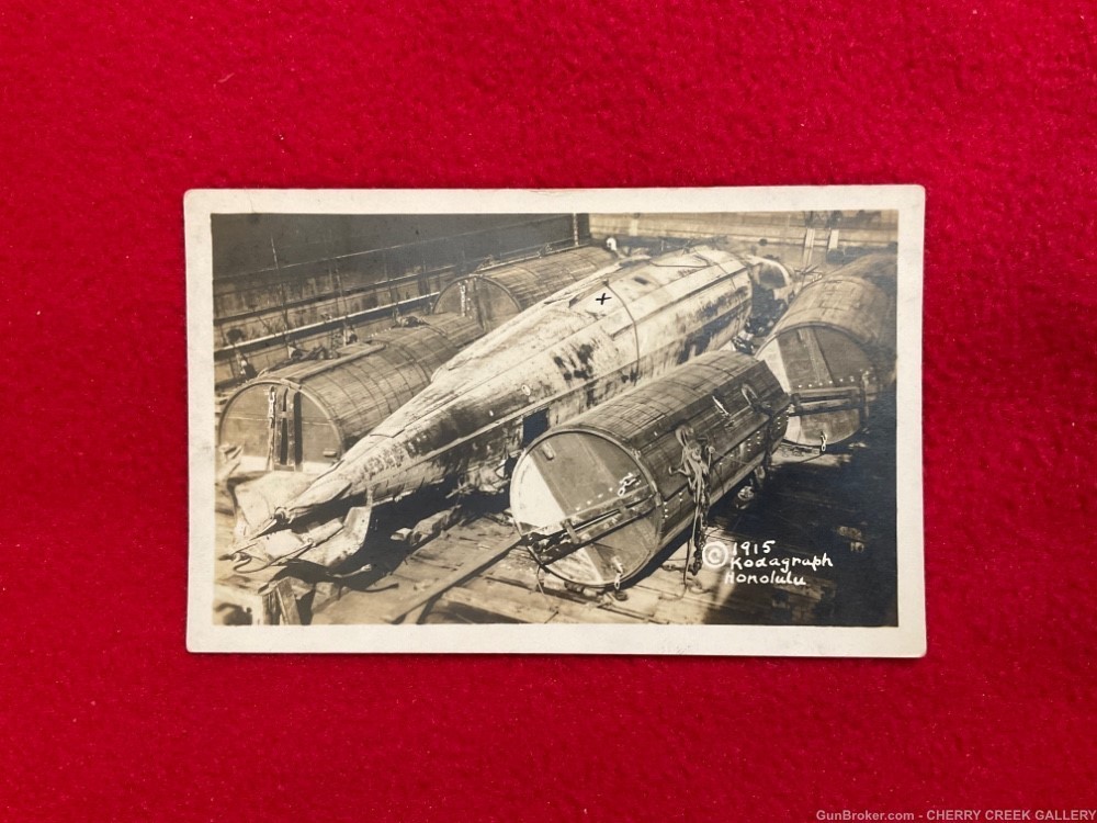 USS Maryland f4 submarine October 18 1915 postcard ww1 Wisconsin sub rare -img-0