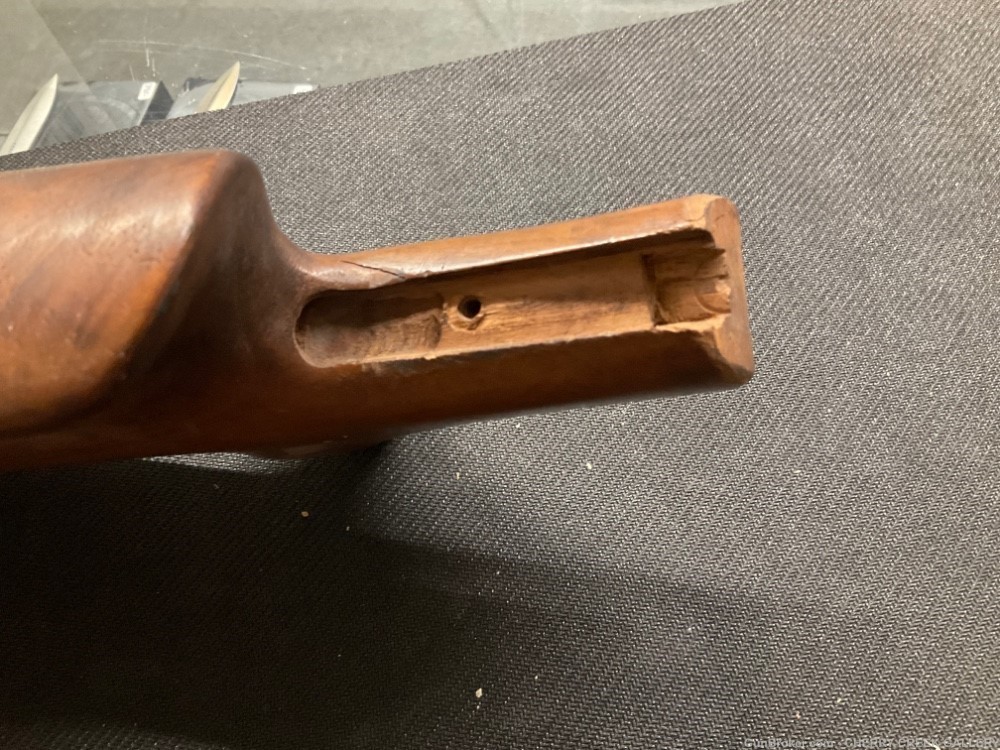 Vintage custom bishop target rifle butt stock-img-2
