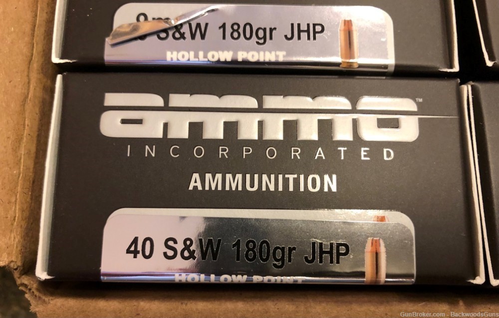 100 Rounds AMMO INC 40 S&W 180 gr JHP 40SW-img-1