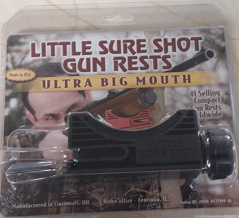 One Little Sure Shot "Ultra Big Mouth" Gun Rest(Black)-Thunderbolt Customs-img-0