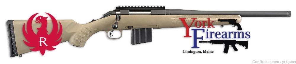Ruger American Ranch 350 LEGEND FDE 16" Threaded Barrel Rifle NEW 26985-img-0