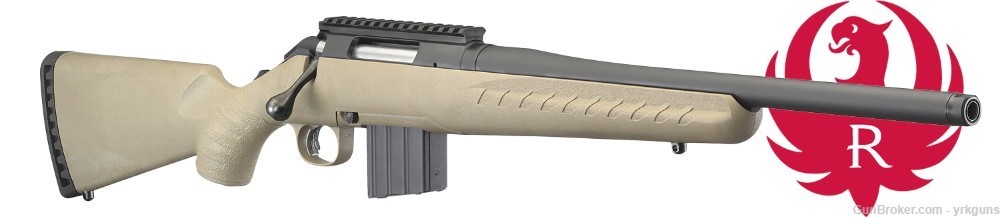 Ruger American Ranch 350 LEGEND FDE 16" Threaded Barrel Rifle NEW 26985-img-1