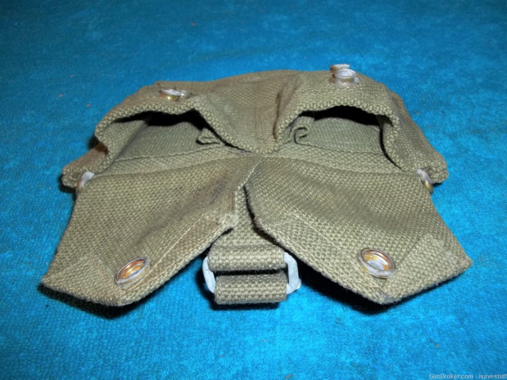 Vintage Military Issue Ammo Carrier   British Army Rifle Ammunition Pouch-img-4
