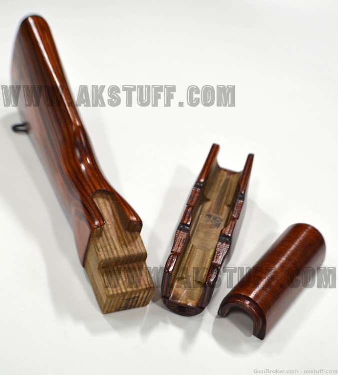 AKM pattern wood set Izhmash Red finish-img-4