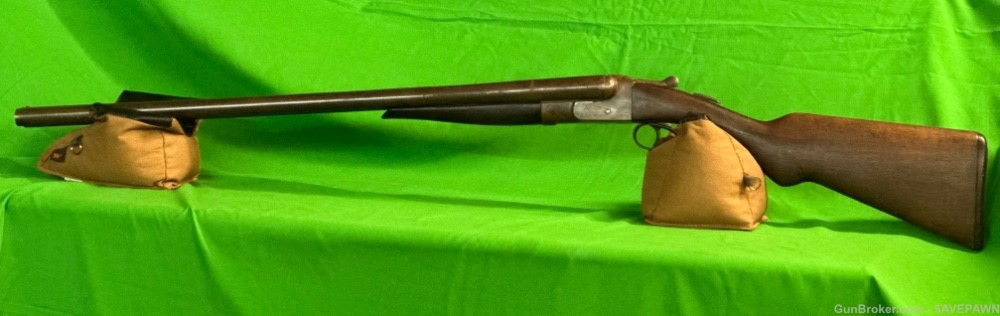 N.R. Davis & Sons Ajax 12 gauge double barrel, side-by-side shotgun-img-0