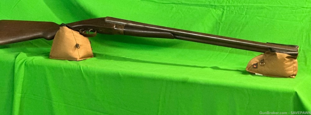 N.R. Davis & Sons Ajax 12 gauge double barrel, side-by-side shotgun-img-1