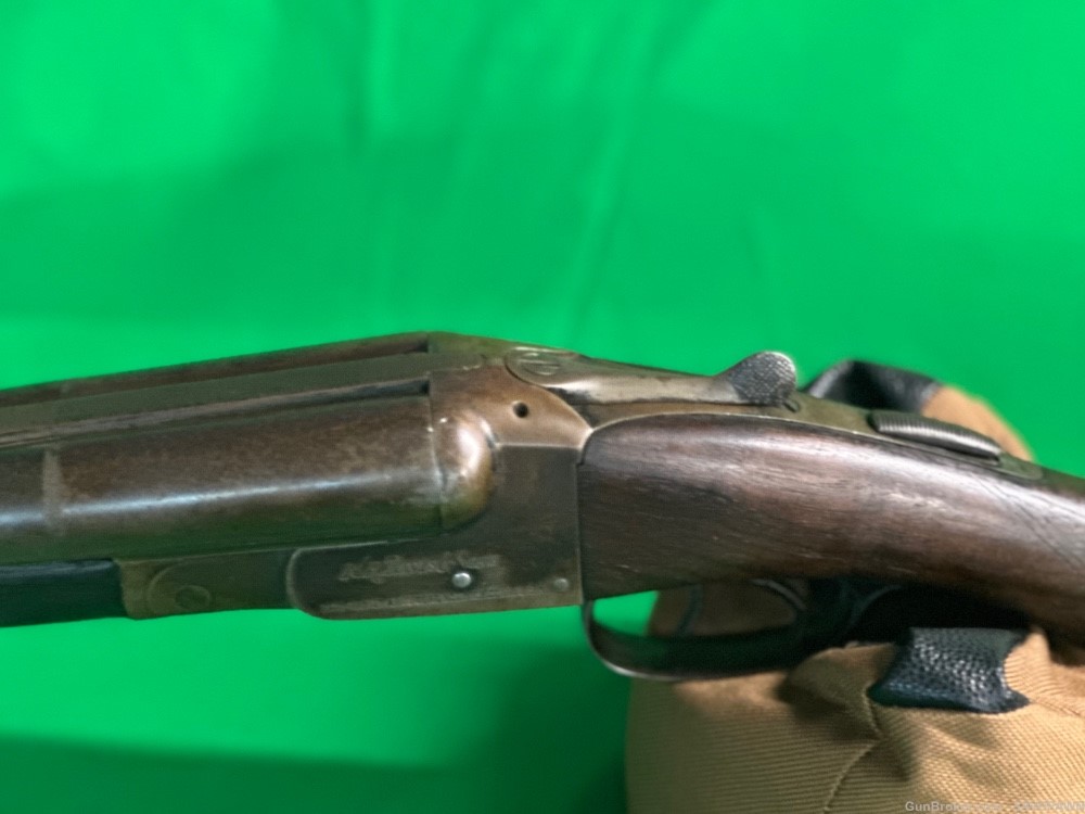 N.R. Davis & Sons Ajax 12 gauge double barrel, side-by-side shotgun-img-2