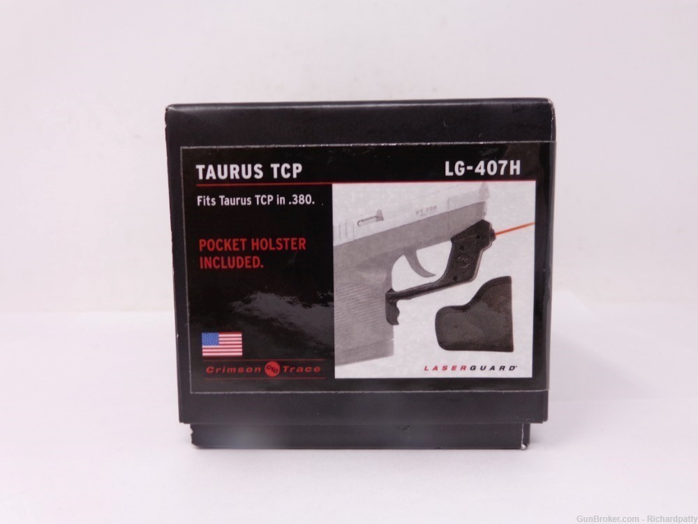 Crimson Trace Red Laser - Taurus TCP .380 - Pocket Holster - LG-407H-img-1