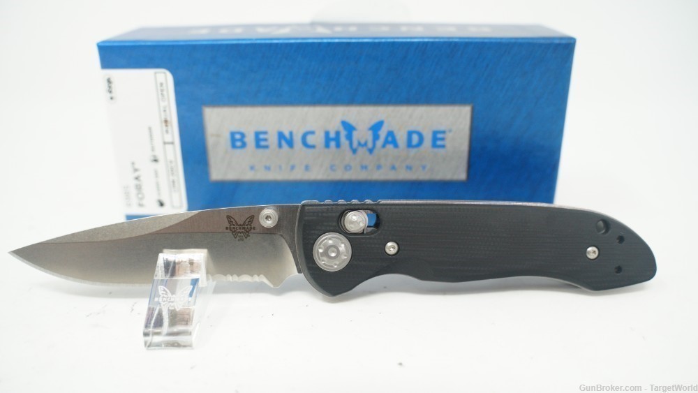 BENCHMADE 698S FORAY SERRATED AXIS DISCONTINUED NOS(BNC698S) -img-0