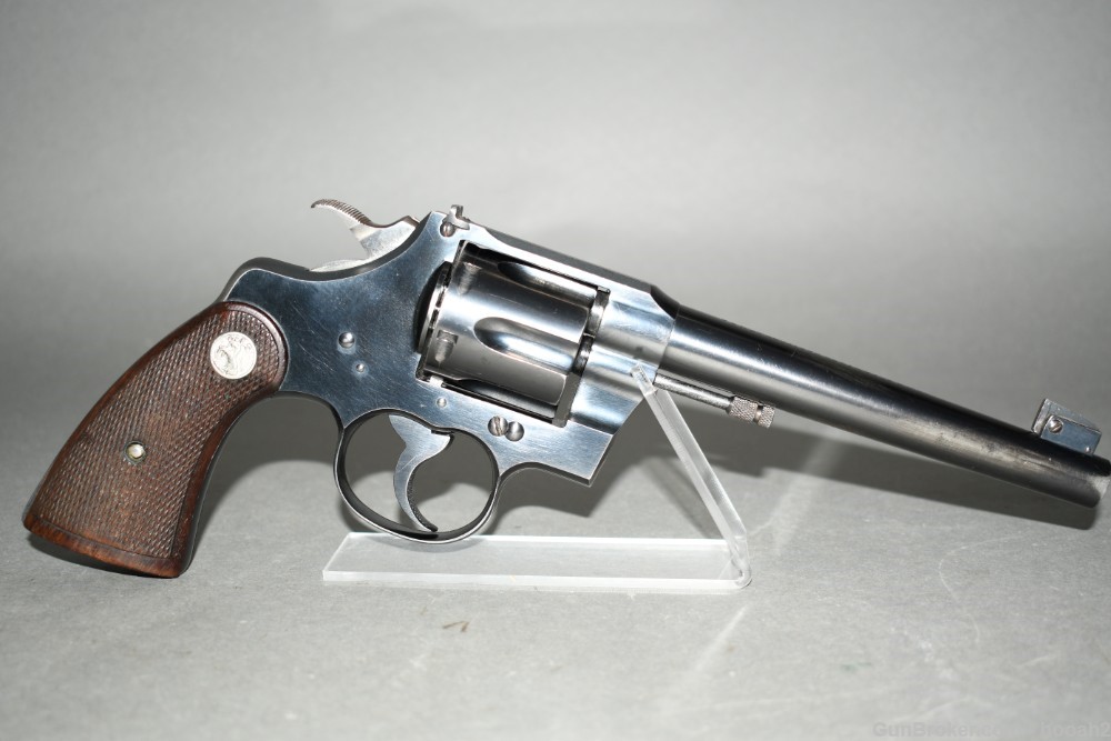 Colt Officers Model Heavy Barrel Target Revolver 38 Spl 1937 C&R-img-0