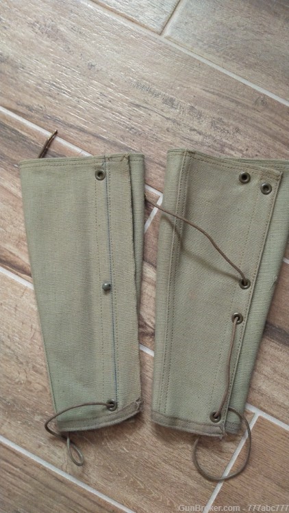 WWI USGI Leggings Complete in Excellent Condition.-img-1