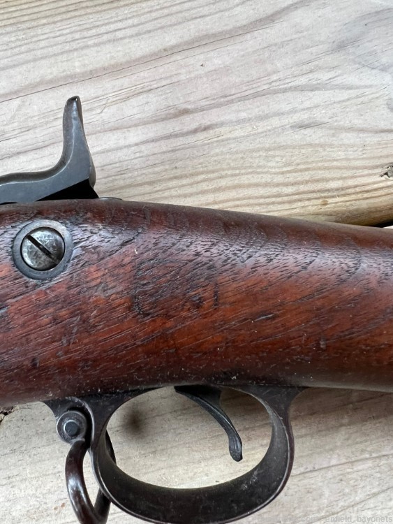 U.S. Springfield Trapdoor Model 1884 Round Rod Bayonet Rifle 1893 45-70-img-9