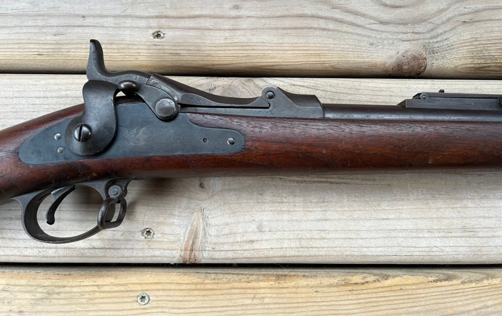 U.S. Springfield Trapdoor Model 1884 Round Rod Bayonet Rifle 1893 45-70-img-12