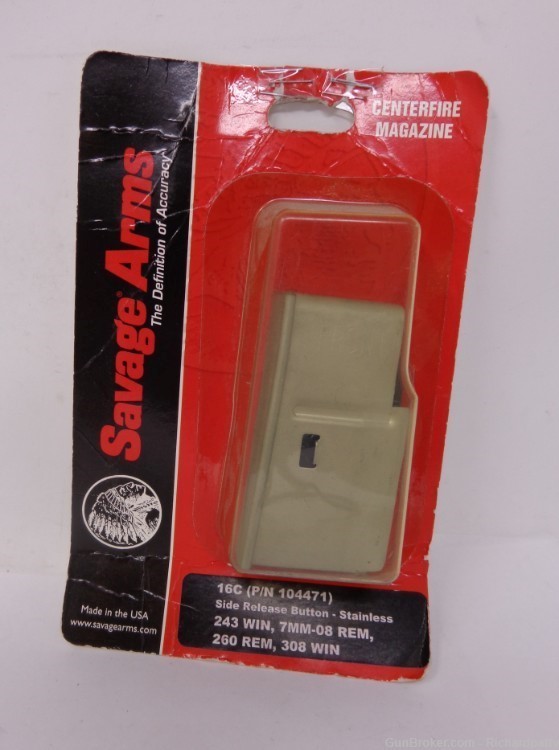 Magazine for Savage - 16C (P/N 104471) Side Release Button - Short Action-img-0