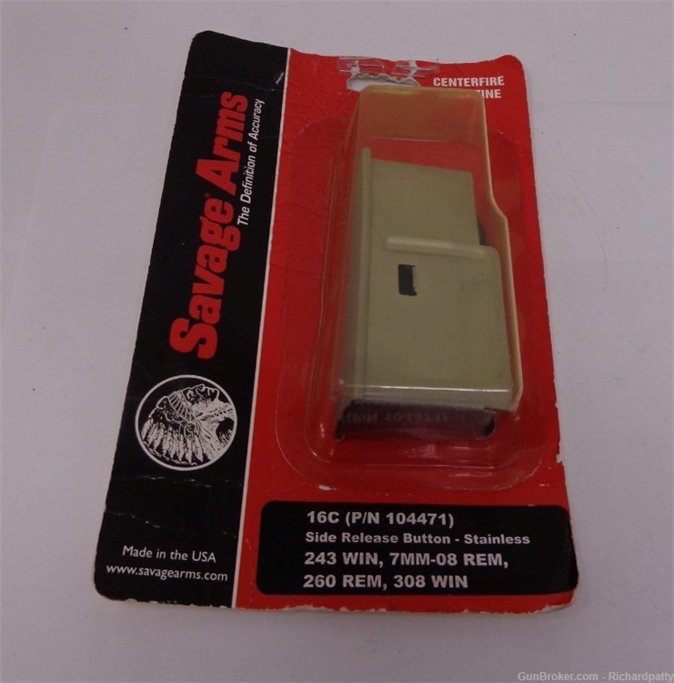 Magazine for Savage - 16C (P/N 104471) Side Release Button - Short Action-img-1