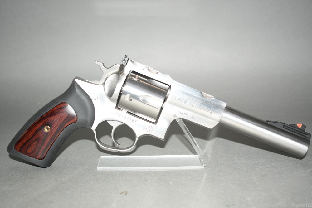 Nice Ruger Super Redhawk Double Action Revolver 10mm Auto W Box-img-0