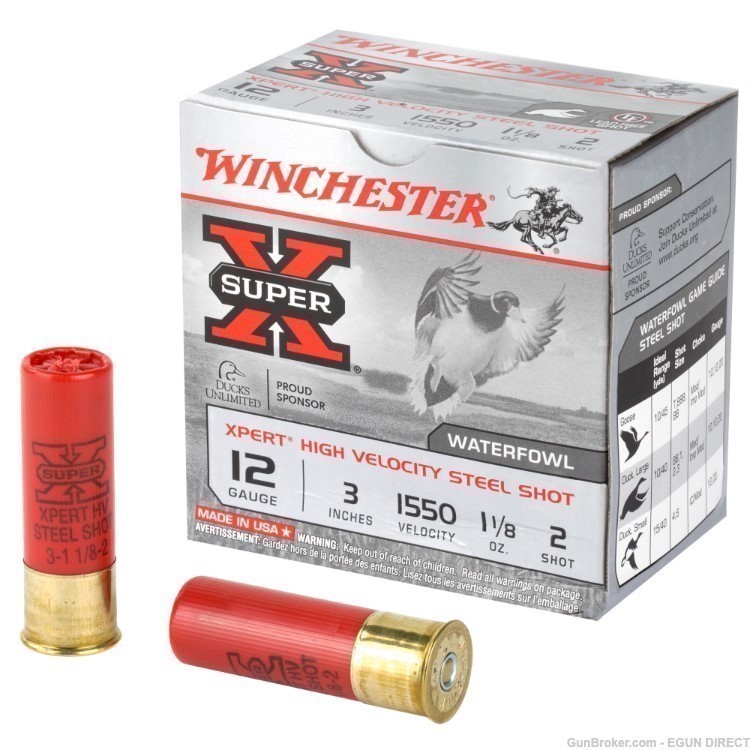 Winchester Ammunition Xpert HI-Velocity Steel 12 Gauge 3" Lead Free-img-0
