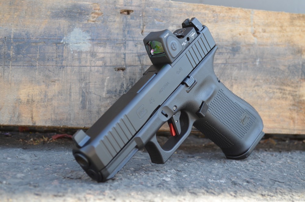Glock 45 MOS Trijicon RMRcc Supp OR Night Sights Timney Alpha 5 Trigger 19-img-3