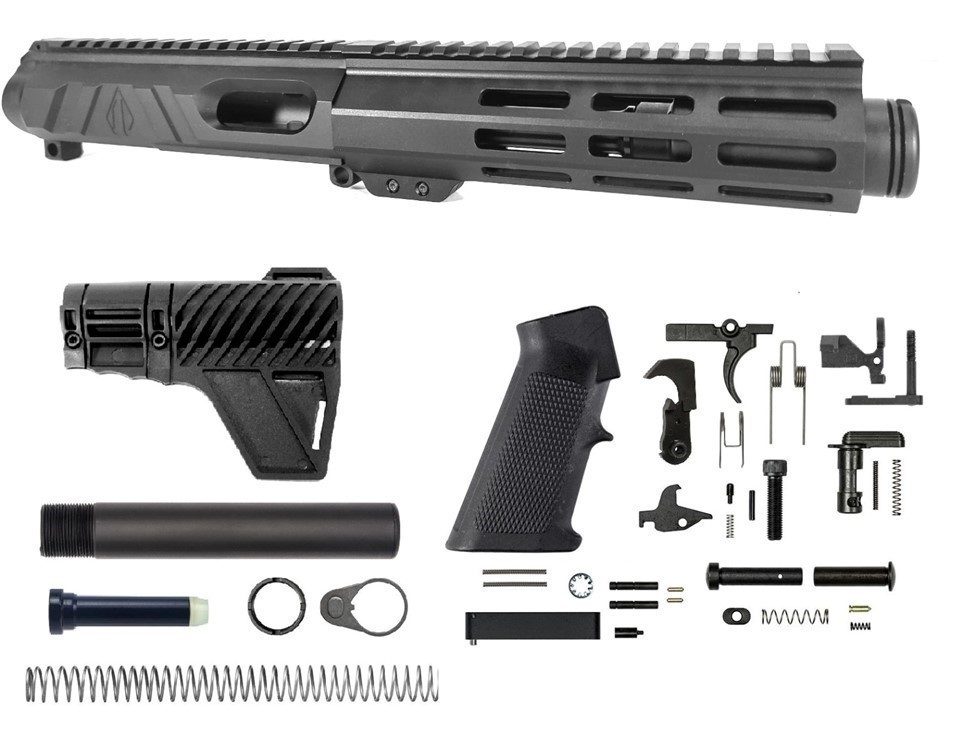 PRO2A TACTICAL 5 inch AR-15 9mm NR Side Charging Upper Complete Kit-img-0