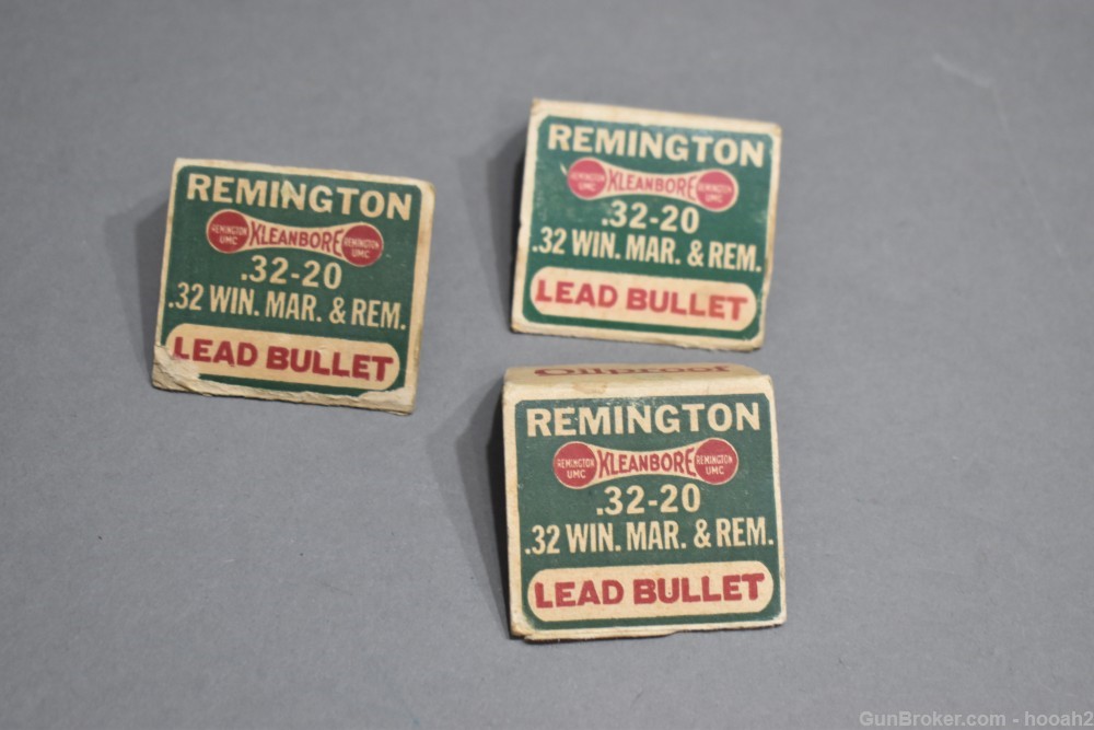 3 Full Boxes 150 Rds Vintage Remington 32-20 Dogbone R185 Ammunition -img-11