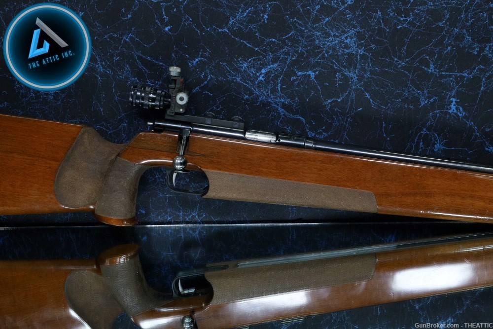 ANSCHUTZ 54 MATCH TARGET RIFLE 22LR MADE IN GERMANY PEEP SIGHTS-img-0
