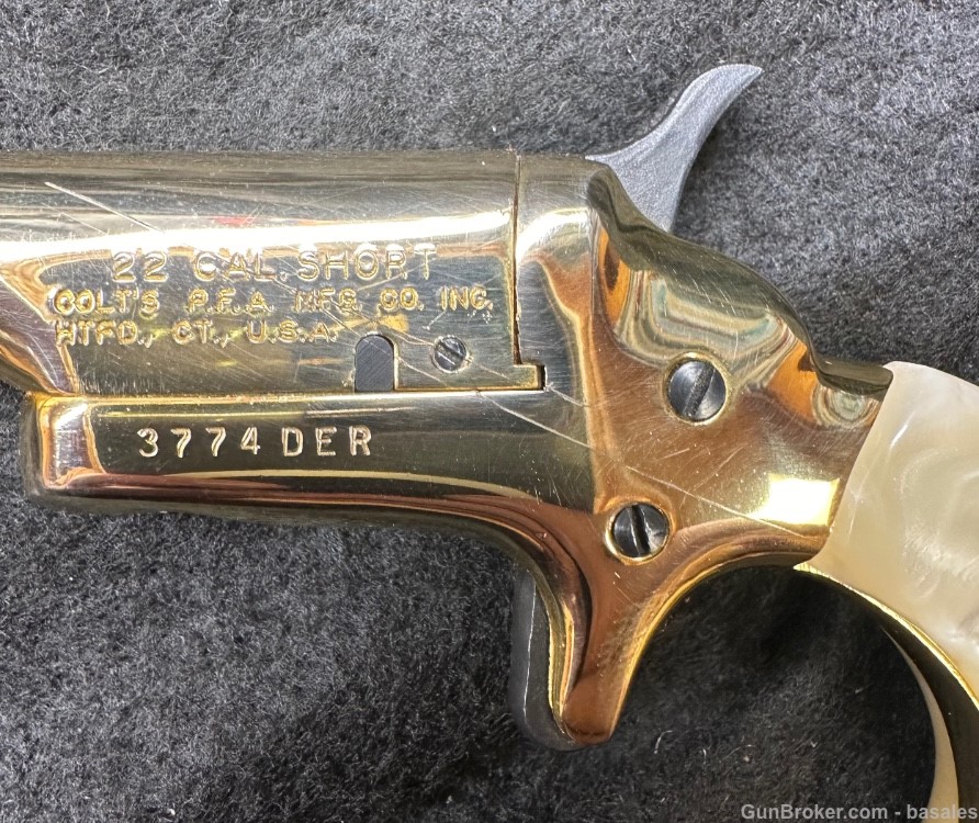 Consecutive Serial Number Colt Lady Deringer 22 Short Single Shot Pistols-img-17